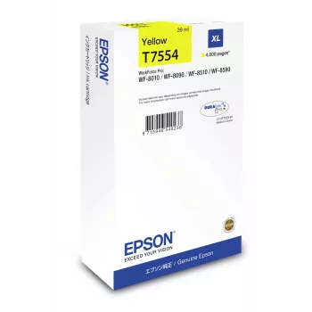 Epson tintes kasetne XL dzeltena, augsta (XL) ietilpība, dzeltena, pigmenta bāzes tinte, 1 gab.