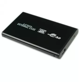 CoreParts K2501A-U3S uzglabāšanas diska korpuss Melns 2.5 collas USB barošana