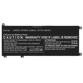 Baterija RAYOVAC CoreParts MBXDE-BA0274 priekš Dell Inspiron 13 (56,00 Wh, 15,2 V, 3685 mAh)