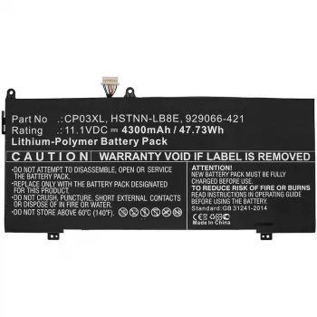Baterija CoreParts MBXHP-BA0176 priekš HP Spectre x360 13-ae010ca