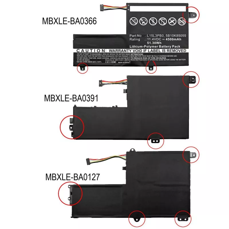 CoreParts MBXLE-BA0127 klēpjdatora rezerves daļa Akumulators
