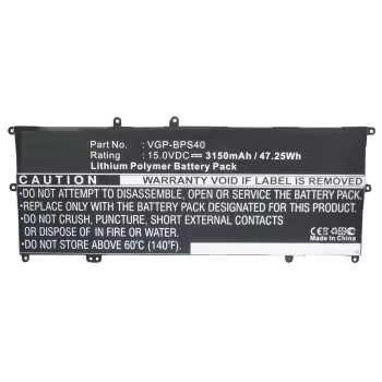 CoreParts klēpjdatora akumulators Sony, Akumulators, Sony, SVF14N16CW, SVF14N26CW, SVF15N13CW, SVF15N18PW, VAIO Fit 14A, VAIO Fit 15