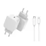 CoreParts MBXUSB-AC0015 mobilās ierīces lādētājs Universāls Balts Maiņstrāvas Ātrā uzlāde Iekštelpām
