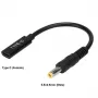 CoreParts MBXUSBC-CO0005 kabeļa dzimuma mainītājs USB C 5,5*2,5 mm melns