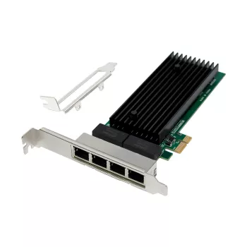 PCIe x1 tīkla karte MicroConnect MC-PCIEX1-82575-Q ar Intel 82575 kontrolieri
