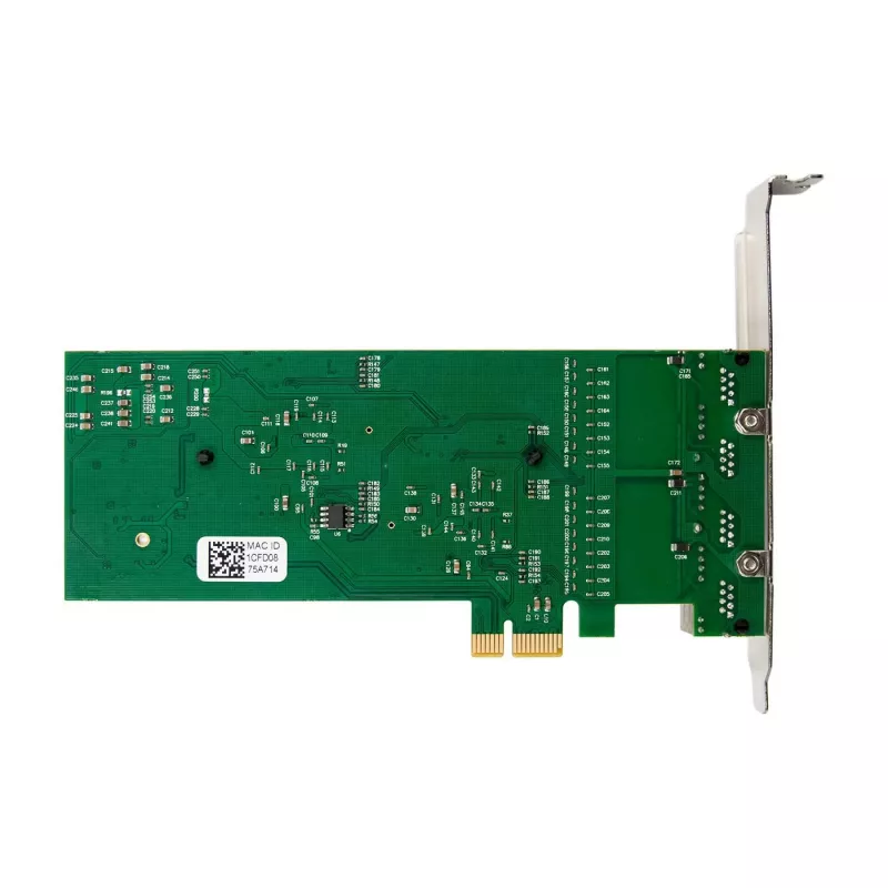 PCIe x1 tīkla karte MicroConnect MC-PCIEX1-82575-Q ar Intel 82575 kontrolieri