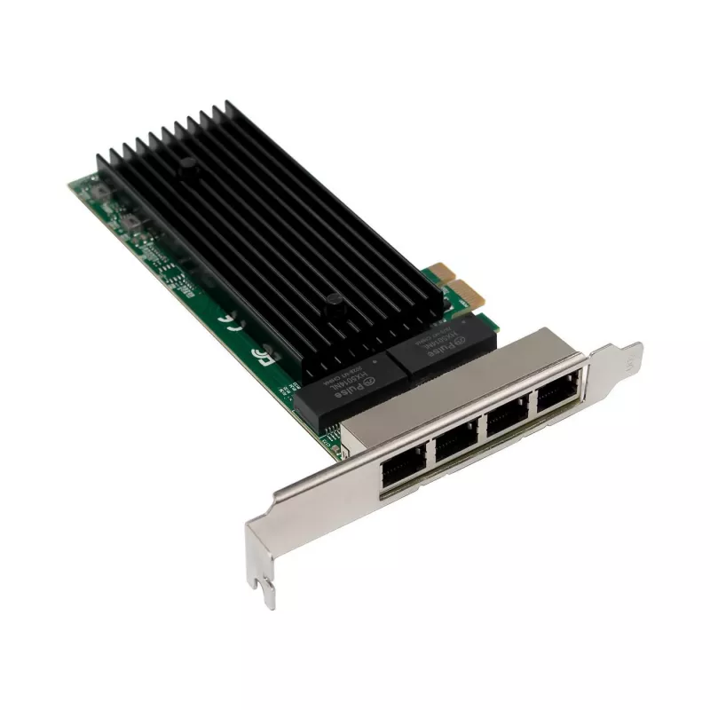 PCIe x1 tīkla karte MicroConnect MC-PCIEX1-82575-Q ar Intel 82575 kontrolieri