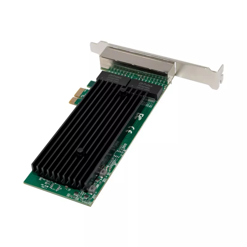 PCIe x1 tīkla karte MicroConnect MC-PCIEX1-82575-Q ar Intel 82575 kontrolieri