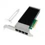 Tīkla karte MicroConnect X710-T4 PCIe x8 10GbE 4 porti