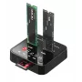 Multivides dublētājs CoreParts MS-CLONER-M2-SD Melns USB Type-C M.2