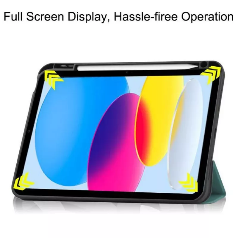 CoreParts TABX-IP10-COVER25 planšetdatora maciņš 27.7 cm (10.9 collas) atlokāms vāciņš zaļš