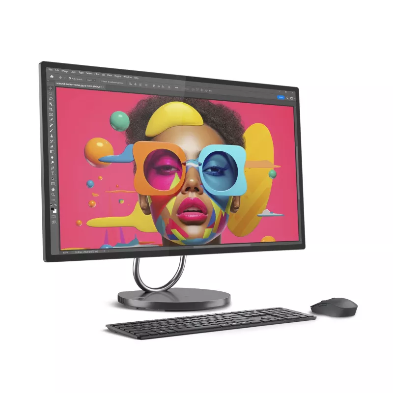 Lenovo Yoga AIO 32ILL10 Intel Core Ultra 7 258V 80 cm (31,5 collas) 3840 x 2160 pikseļi Viss-vienā PC 32 GB LPDDR5x-SDRAM 1 TB SSD NVIDIA GeForce RTX 4050 Windows 11 Pro Wi-Fi 7 (802.11be) Pelēks