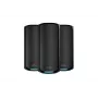 NETGEAR Orbi 970 Series Quad-Band WiFi 7, 3-Pack Quad-band (2.4 GHz / 5 GHz-1 / 5 GHz-2 / 6 GHz) Wi-Fi 6 (802.11ax) Melns Internal