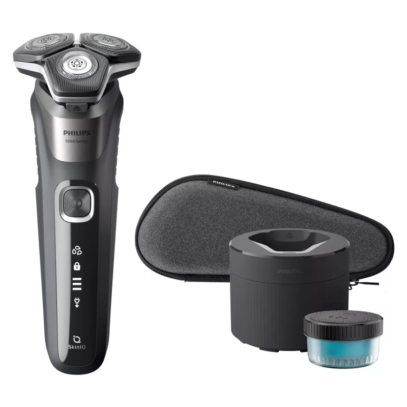 Elektriskais skuveklis Philips SHAVER Series 5000 S5887/50 mitrai un sausai skūšanai ar SteelPrecision asmeņiem