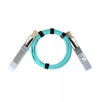 Fiber optic AOC kabelis BlueOptics P08230-001-BO QSFP56–QSFP56, 10 m, ciāna