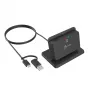 j5create JUR261 USB™ viedkaršu / CAC lasītāja statīvs, USB Type-A/USB Type-C, melns, 95 g