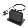 j5create JUR261 USB™ viedkaršu / CAC lasītāja statīvs, USB Type-A/USB Type-C, melns, 95 g