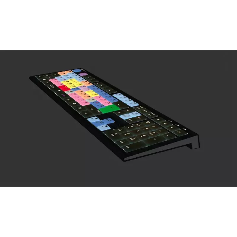 Logickeyboard Avid Media Composer ASTRA 2 apgaismota tastatūra, paredzēta personālajam datoram, vācu valoda (LKB-MCOM4-A2PC-DE)