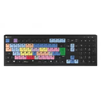 Logickeyboard Avid Media Composer ASTRA 2 apgaismota tastatūra, paredzēta personālajam datoram, vācu valoda (LKB-MCOM4-A2PC-DE)