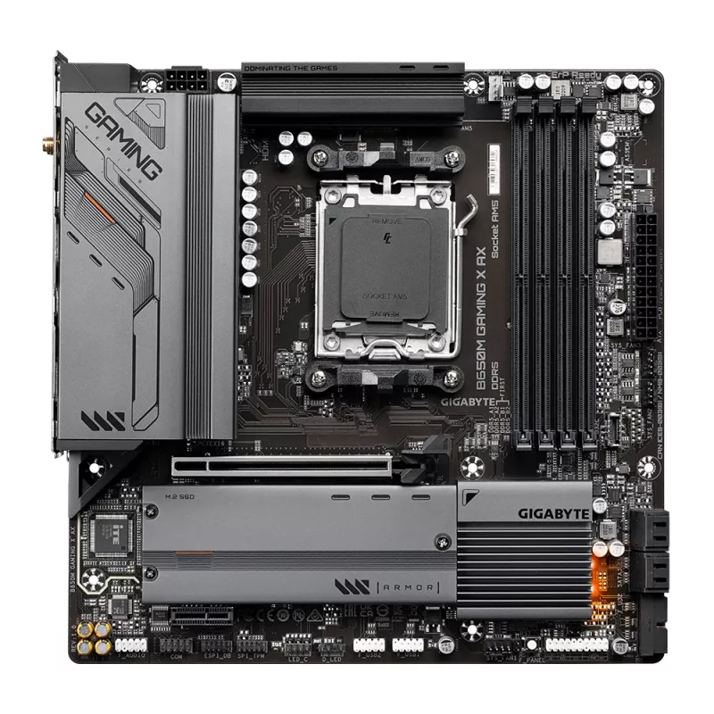 Mātesplate GIGABYTE B650M GAMING X AX — AMD B650, Socket AM5, Micro ATX, DDR5, 4 DIMM, 2x M.2, Wi‑Fi 6E, 2.5GbE