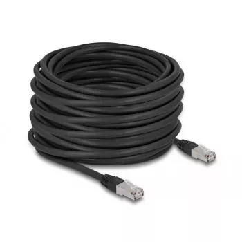 Tīkla kabelis DeLOCK RJ45 Cat.6A 20m Melns
