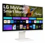 LG MyView Smart datora monitors 80 cm (31,5 collas) 3840 x 2160 pikseļi 4K Ultra HD LCD Balts