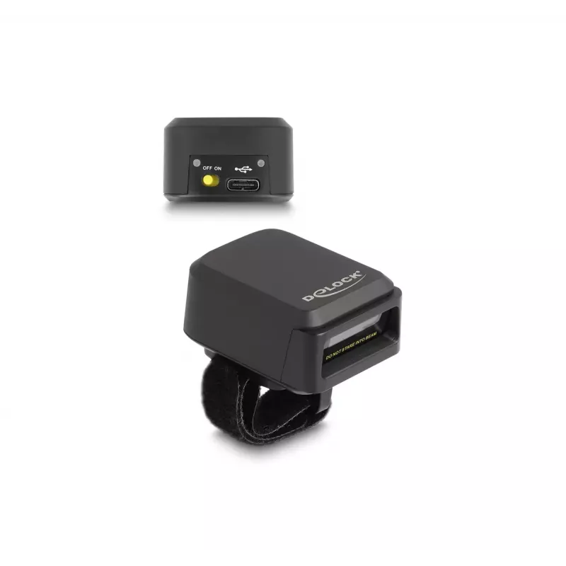 Valkājams svītrkodu skeneris DeLOCK 90610 1D 2D Bezvadu Bluetooth