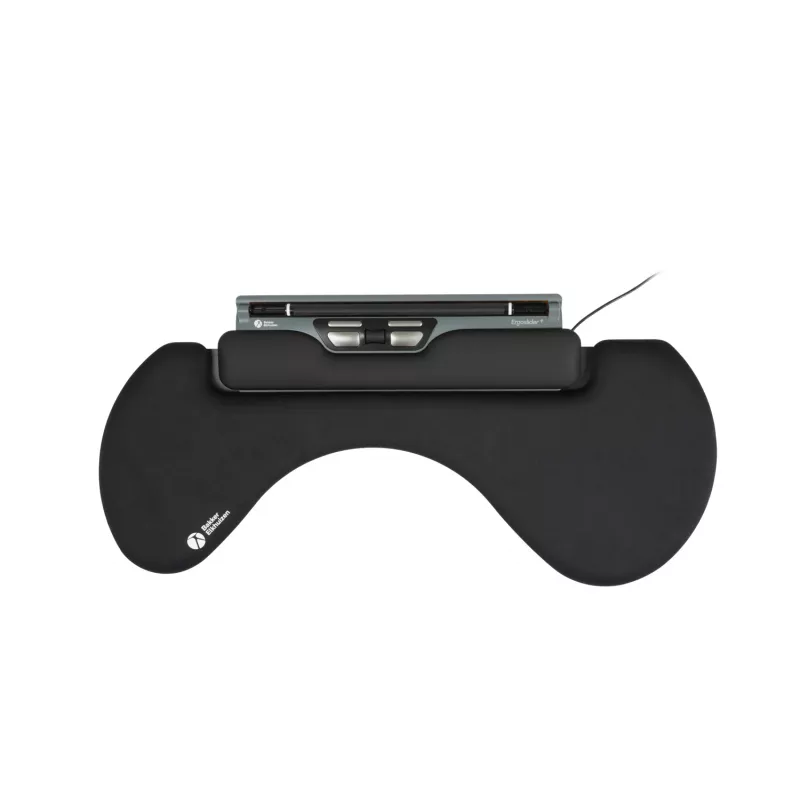 BakkerElkhuizen ErgoSlider+ Underarm Support Asymmetrical, Melns, Dark pelēka, dzeltena, Chipboard, Plastic, Polyurethane (PU), Steel, Clamp attachment, Taiwan, 310 mm, 665 mm