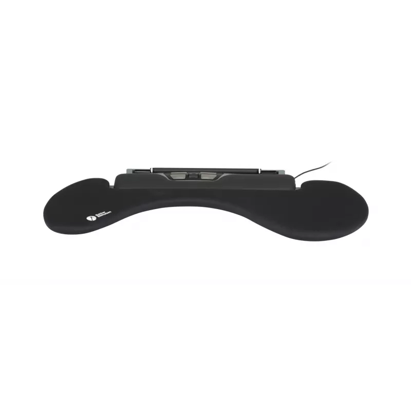 BakkerElkhuizen ErgoSlider+ Underarm Support Asymmetrical, Melns, Dark pelēka, dzeltena, Chipboard, Plastic, Polyurethane (PU), Steel, Clamp attachment, Taiwan, 310 mm, 665 mm