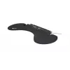 BakkerElkhuizen ErgoSlider+ Underarm Support Asymmetrical, Melns, Dark pelēka, dzeltena, Chipboard, Plastic, Polyurethane (PU), Steel, Clamp attachment, Taiwan, 310 mm, 665 mm