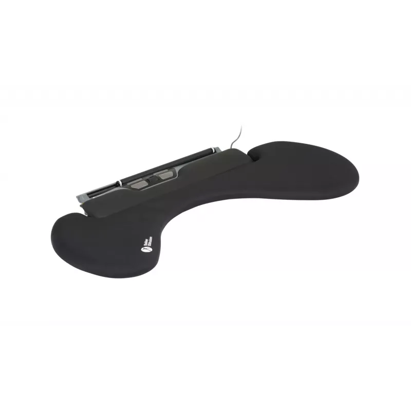 BakkerElkhuizen ErgoSlider+ Underarm Support Asymmetrical, Melns, Dark pelēka, dzeltena, Chipboard, Plastic, Polyurethane (PU), Steel, Clamp attachment, Taiwan, 310 mm, 665 mm