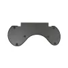BakkerElkhuizen ErgoSlider+ Underarm Support Asymmetrical, Melns, Dark pelēka, dzeltena, Chipboard, Plastic, Polyurethane (PU), Steel, Clamp attachment, Taiwan, 310 mm, 665 mm