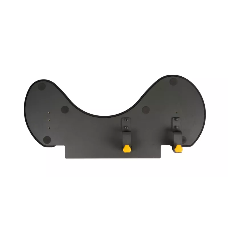 BakkerElkhuizen ErgoSlider+ Underarm Support Asymmetrical, Melns, Dark pelēka, dzeltena, Chipboard, Plastic, Polyurethane (PU), Steel, Clamp attachment, Taiwan, 310 mm, 665 mm
