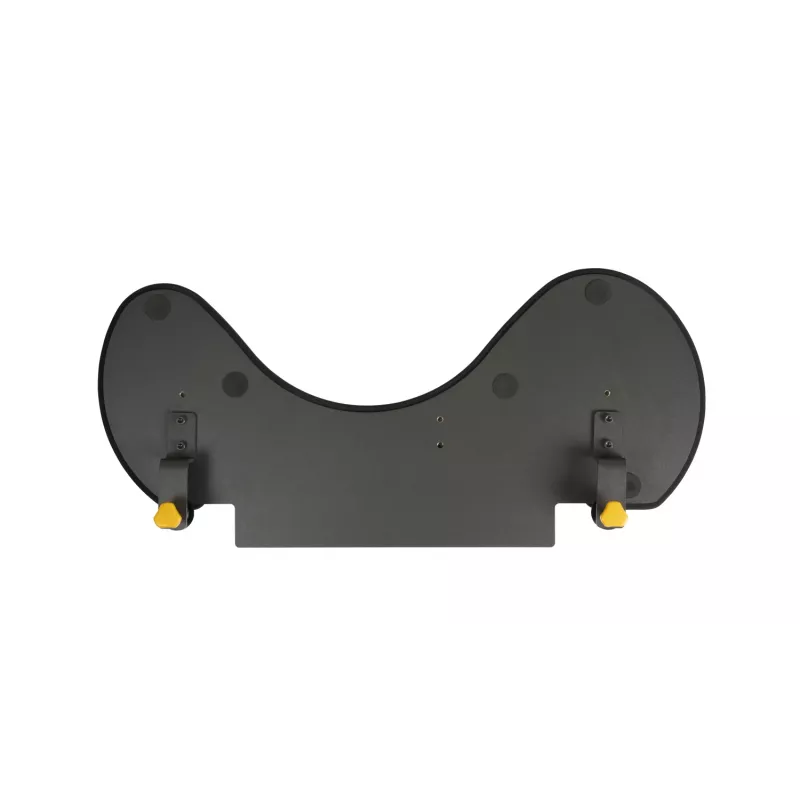 BakkerElkhuizen ErgoSlider+ Underarm Support Asymmetrical, Melns, Dark pelēka, dzeltena, Chipboard, Plastic, Polyurethane (PU), Steel, Clamp attachment, Taiwan, 310 mm, 665 mm