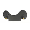 BakkerElkhuizen ErgoSlider+ Underarm Support Asymmetrical, Melns, Dark pelēka, dzeltena, Chipboard, Plastic, Polyurethane (PU), Steel, Clamp attachment, Taiwan, 310 mm, 665 mm