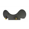 BakkerElkhuizen ErgoSlider+ Underarm Support Asymmetrical, Melns, Dark pelēka, dzeltena, Chipboard, Plastic, Polyurethane (PU), Steel, Clamp attachment, Taiwan, 310 mm, 665 mm