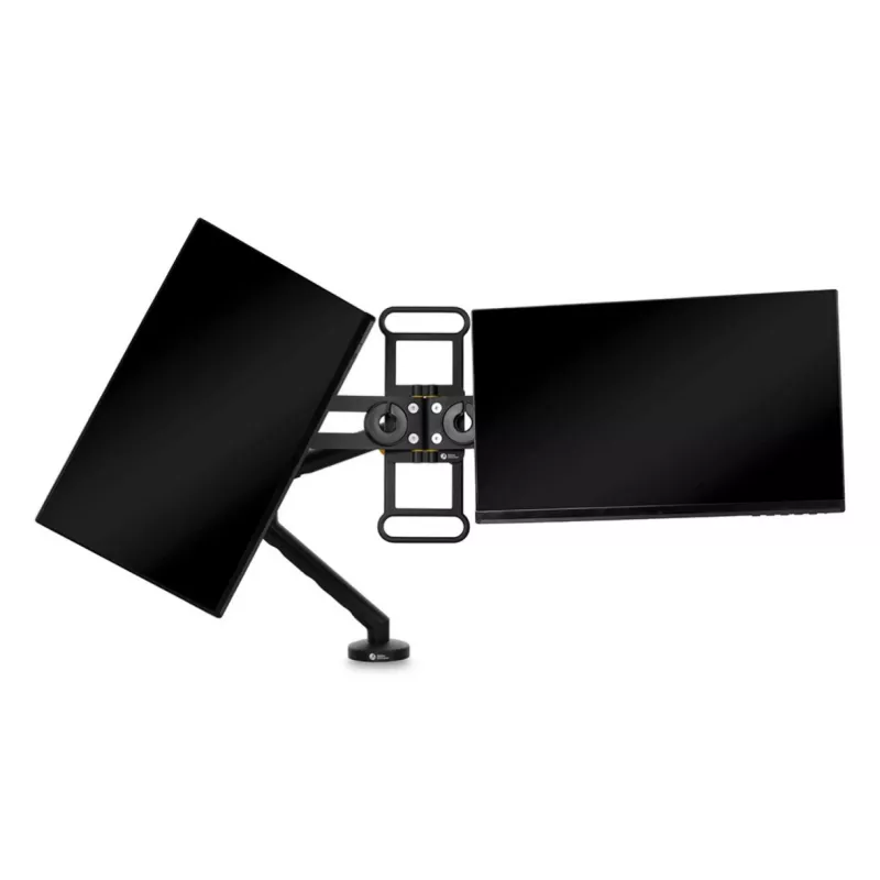 BakkerElkhuizen BE Universal Crossbar, 8 kg, 43.2 cm (17 collas), 88.9 cm (35 collas), 100 x 100 mm, augstuma regulēšana, melns
