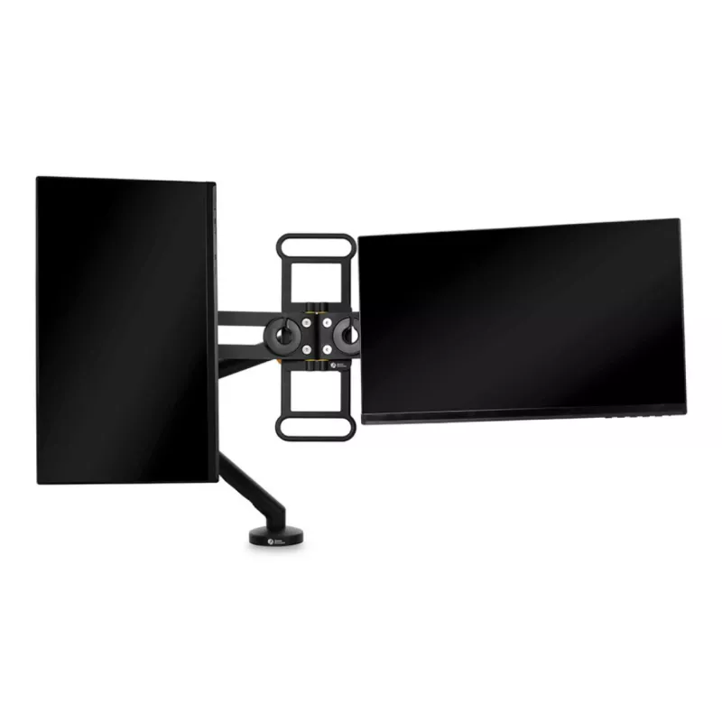 BakkerElkhuizen BE Universal Crossbar, 8 kg, 43.2 cm (17 collas), 88.9 cm (35 collas), 100 x 100 mm, augstuma regulēšana, melns