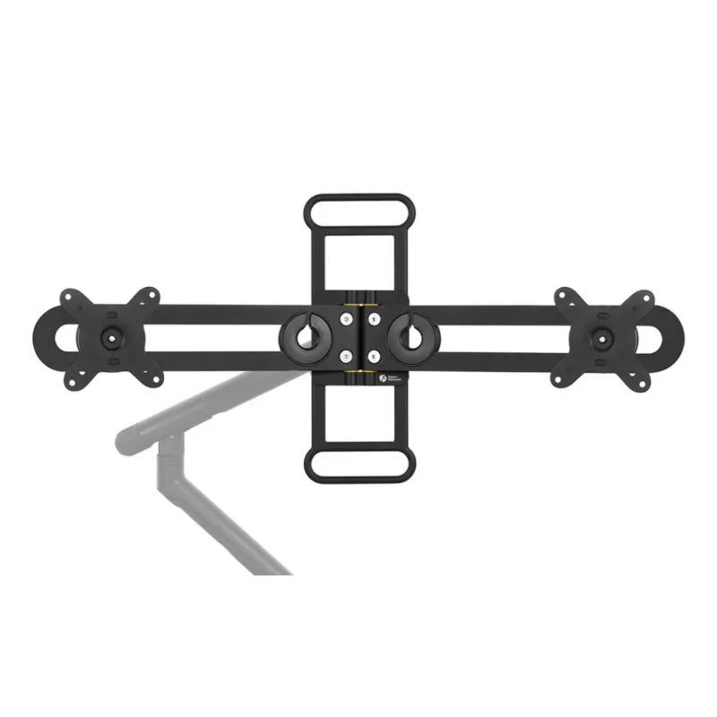 BakkerElkhuizen BE Universal Crossbar, 8 kg, 43.2 cm (17 collas), 88.9 cm (35 collas), 100 x 100 mm, augstuma regulēšana, melns