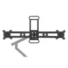 BakkerElkhuizen BE Universal Crossbar, 8 kg, 43.2 cm (17 collas), 88.9 cm (35 collas), 100 x 100 mm, augstuma regulēšana, melns