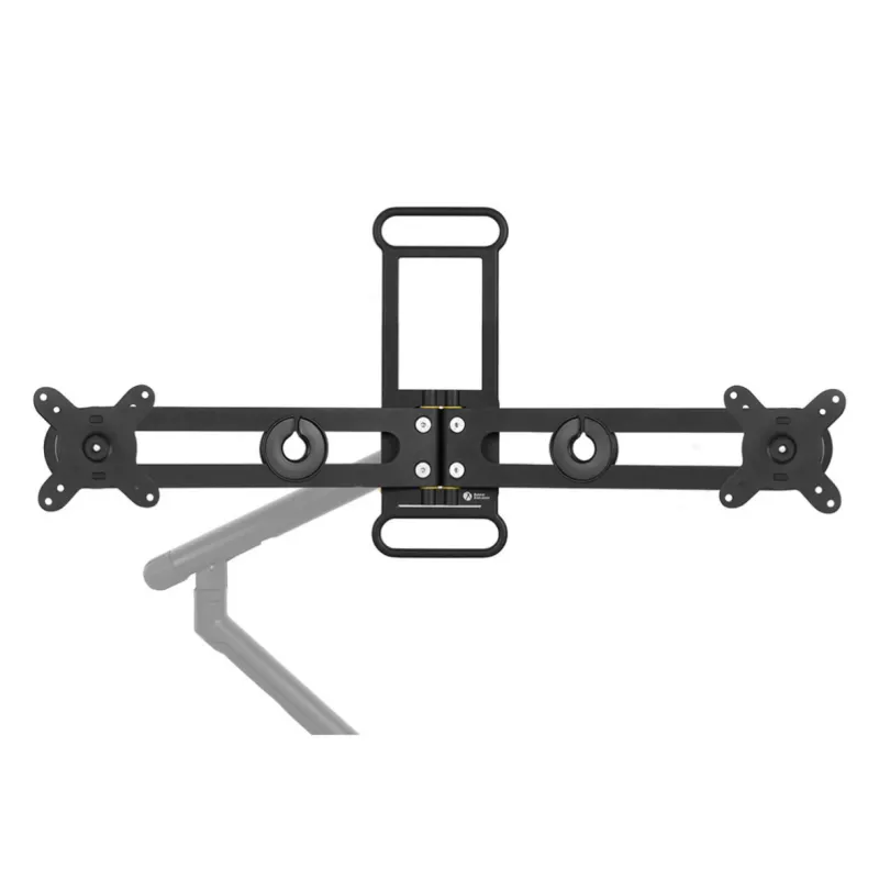 BakkerElkhuizen BE Universal Crossbar, 8 kg, 43.2 cm (17 collas), 88.9 cm (35 collas), 100 x 100 mm, augstuma regulēšana, melns