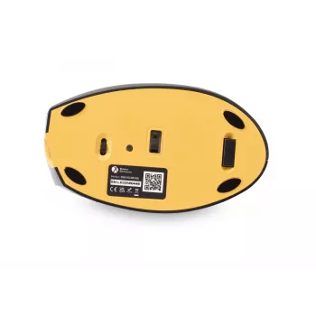BakkerElkhuizen Handshake pele Left, kreisā roka, vertikālais dizains, optiskā, RF bezvadu + Bluetooth + USB Type-C, 6400 DPI, melna, pelēka