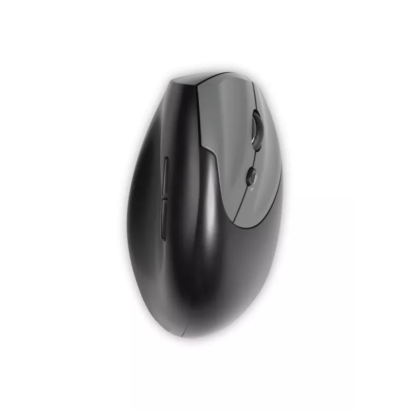 BakkerElkhuizen Handshake pele Right, labās rokas, vertikālais dizains, optiskā, RF bezvadu + Bluetooth + USB C tips, 6400 DPI, melna, pelēka