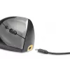 BakkerElkhuizen Handshake pele Right, labās rokas, vertikālais dizains, optiskā, RF bezvadu + Bluetooth + USB C tips, 6400 DPI, melna, pelēka