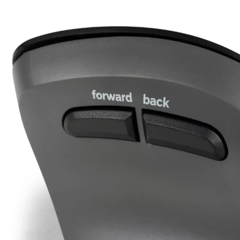 BakkerElkhuizen PRF Pro pele Labroku, Labā roka, Vertikāls dizains, Optiska, RF Bezvadu + Bluetooth + USB Type-C, 2400 DPI, Melna, Pelēka