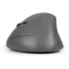 BakkerElkhuizen MidWay pele kreisā, kreisās rokas, vertikāls dizains, optiskā, RF bezvadu + Bluetooth + USB Type-C, 2400 DPI, pelēka, melna
