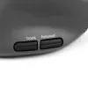 BakkerElkhuizen MidWay pele kreisā, kreisās rokas, vertikāls dizains, optiskā, RF bezvadu + Bluetooth + USB Type-C, 2400 DPI, pelēka, melna