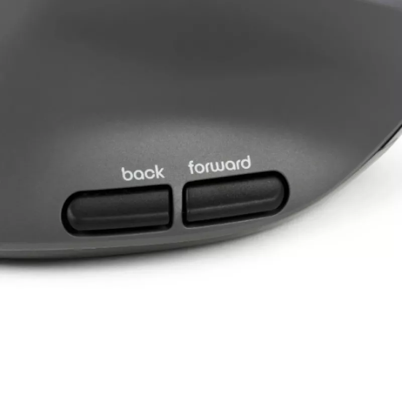 BakkerElkhuizen MidWay pele kreisā, kreisās rokas, vertikāls dizains, optiskā, RF bezvadu + Bluetooth + USB Type-C, 2400 DPI, pelēka, melna