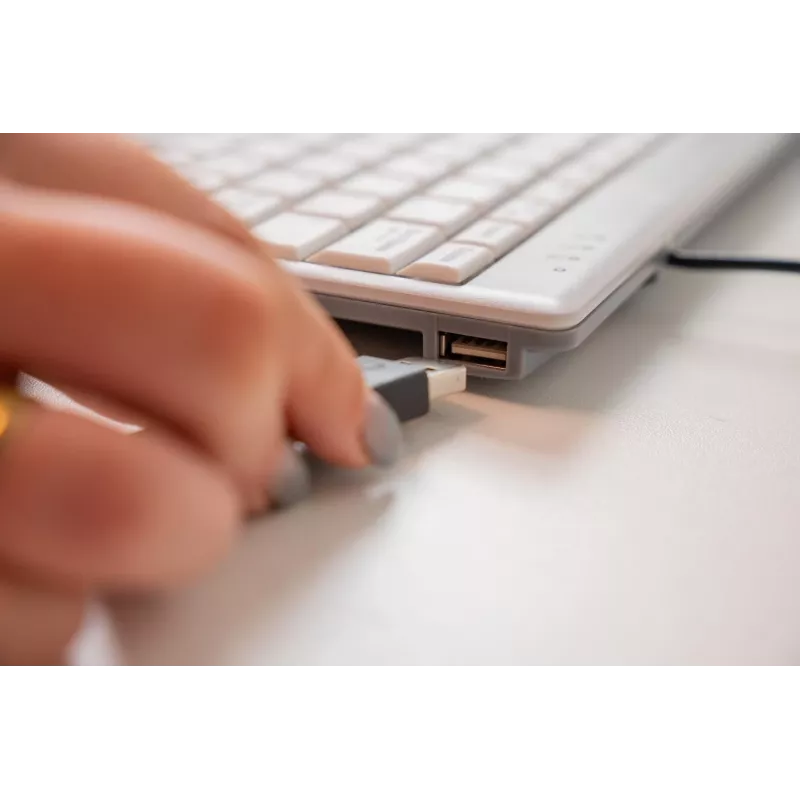 BakkerElkhuizen UltraBoard 955 V2 Numeric, USB, 22, Laptop/PC, 1.5 m, Dark pelēka, Light pelēka