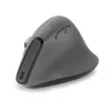 BakkerElkhuizen Grip Pro pele, labās rokas, vertikāls dizains, optiska, RF Wireless, 2400 DPI, pelēka, melna, dzeltena